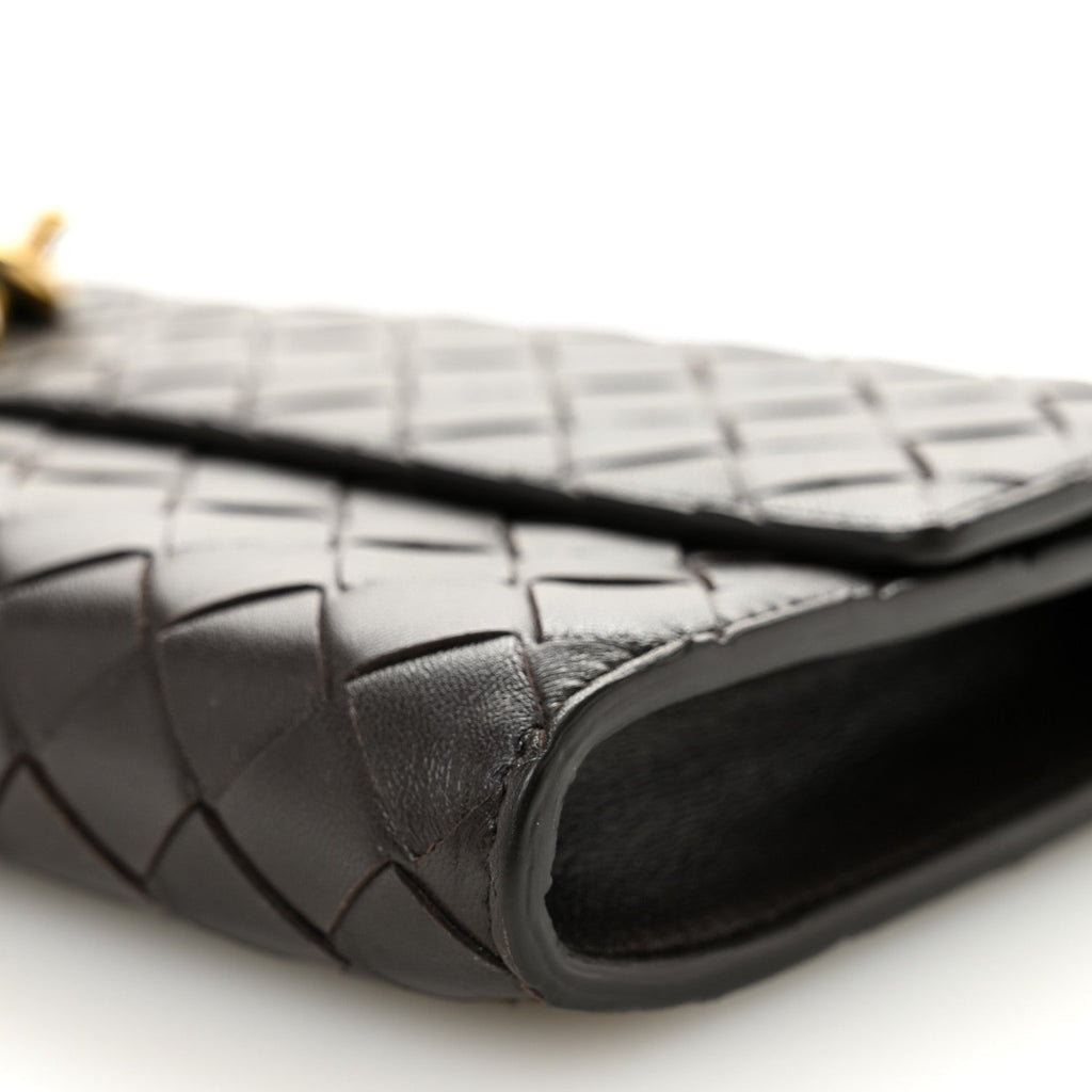 Nappa Intrecciato Long Andiamo Top Handle Clutch Fondant