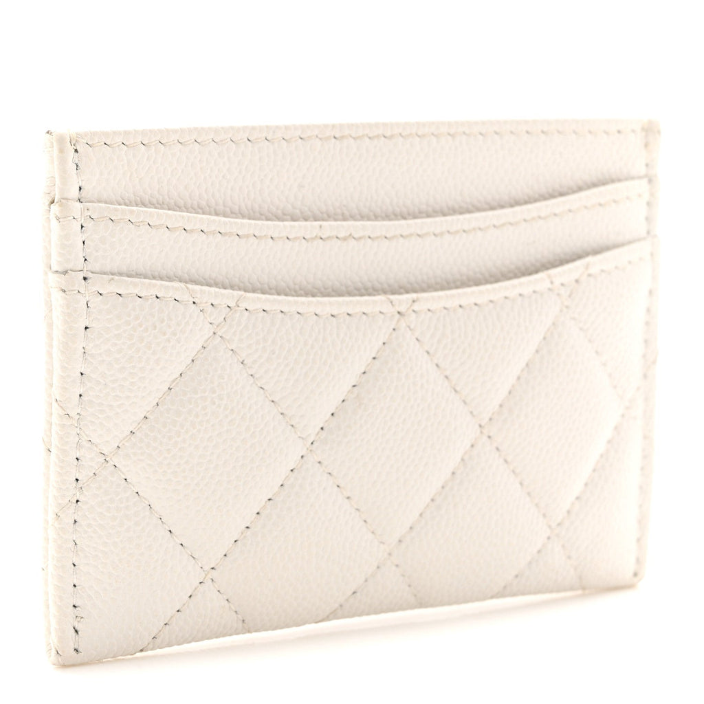 Caviar Quilted  Holder White