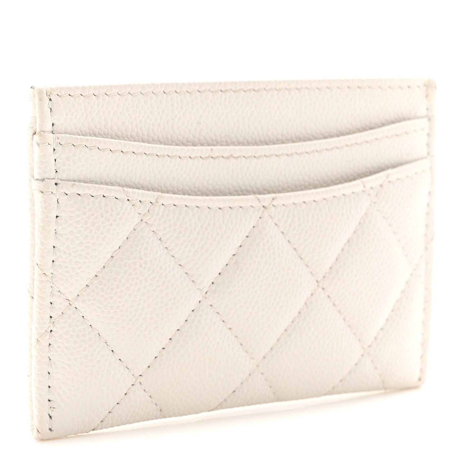 Caviar Quilted  Holder White
