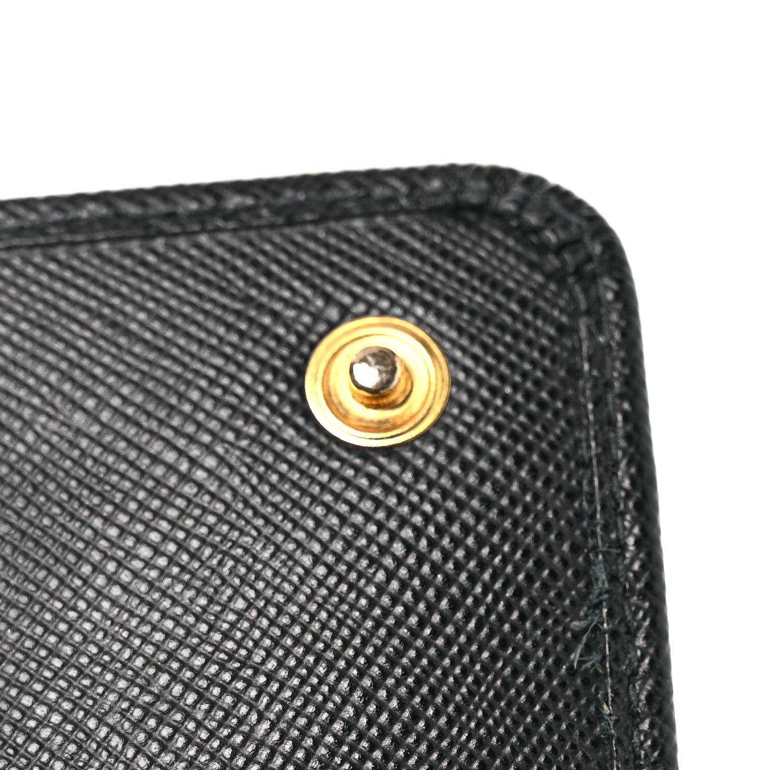 Saffiano Metal Large Chain Wallet Black