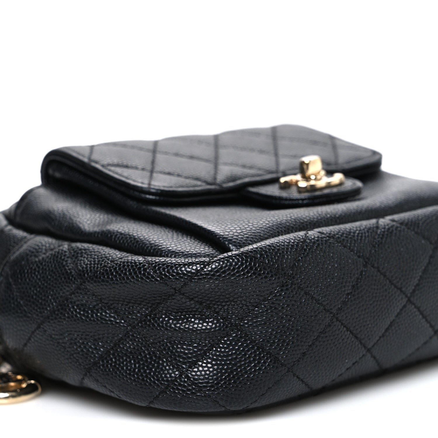 Caviar Quilted CC Day Camera Case Black