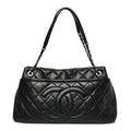 Caviar Quilted CC Timeless Soft Tote Black