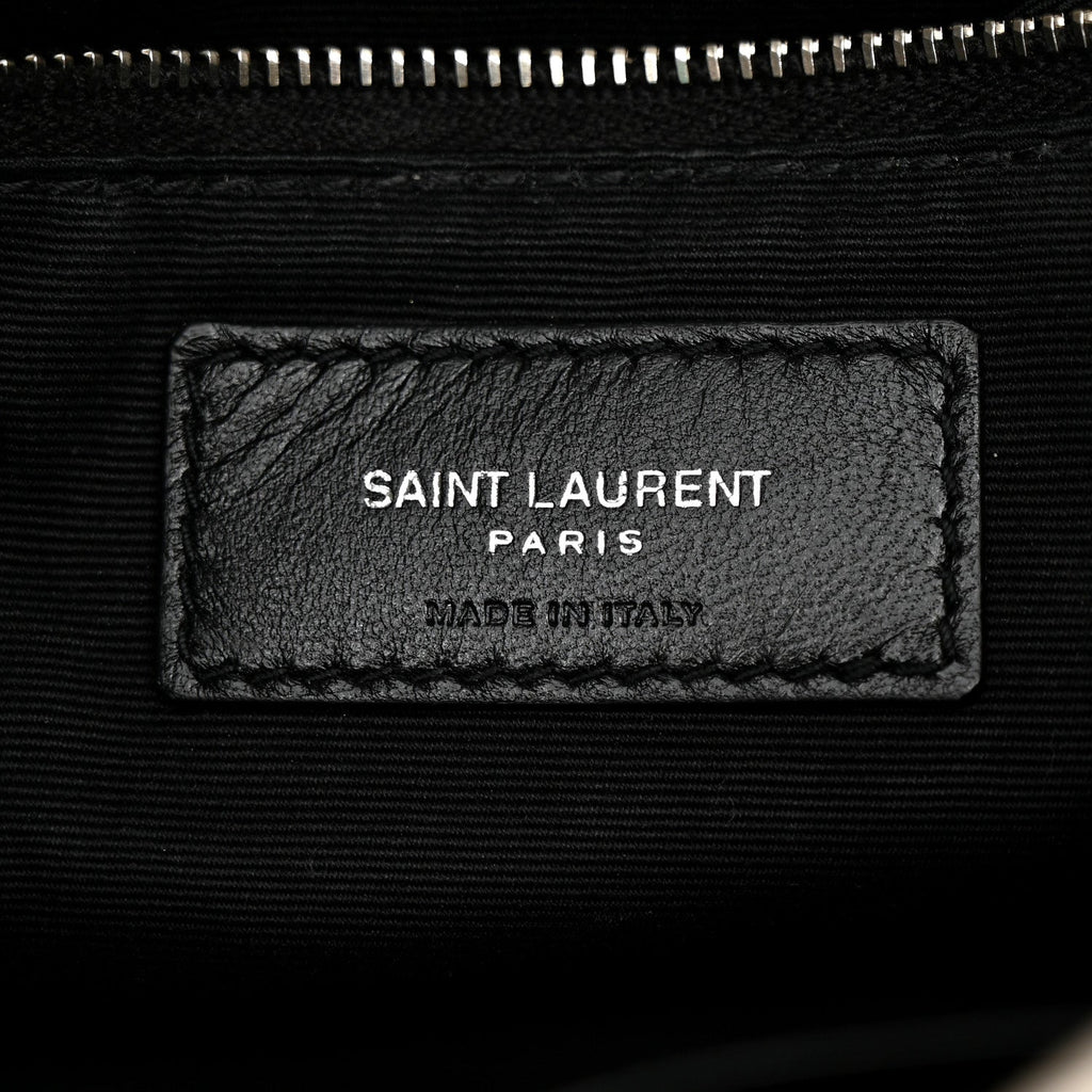Lambskin Quilted Toy Loulou Puffer Monogram Chain Satchel Crema Soft