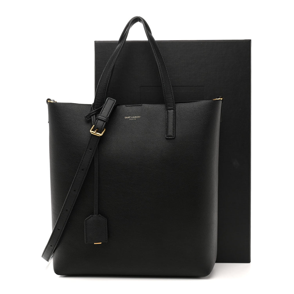 Calfskin Toy Shopping Tote Black