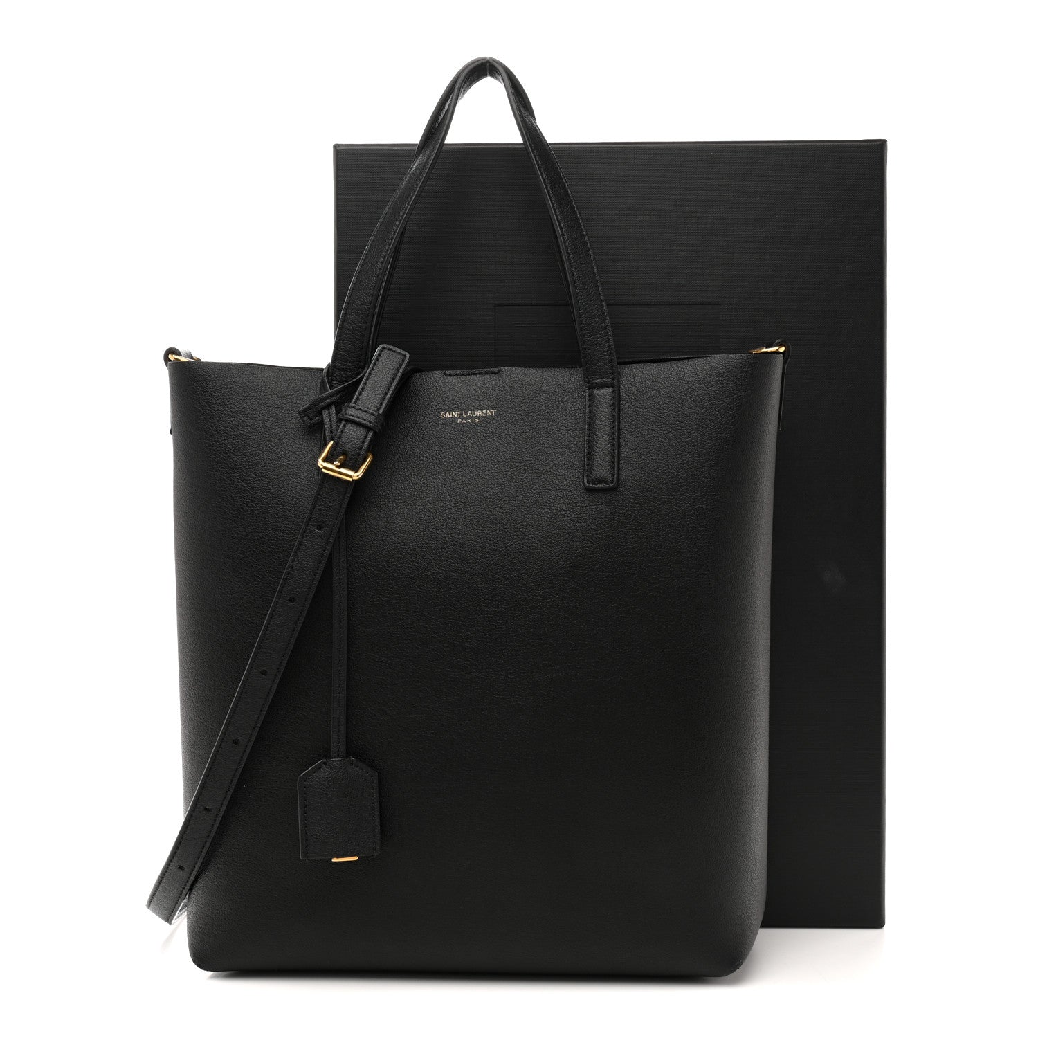 Calfskin Toy Shopping Tote Black