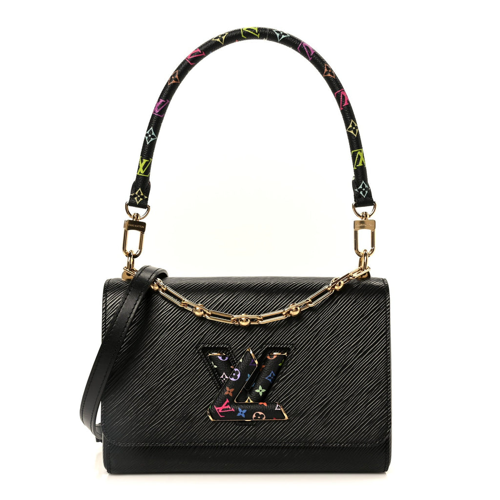 LV X TM Epi Twist MM Slim Shoulder Bag Black