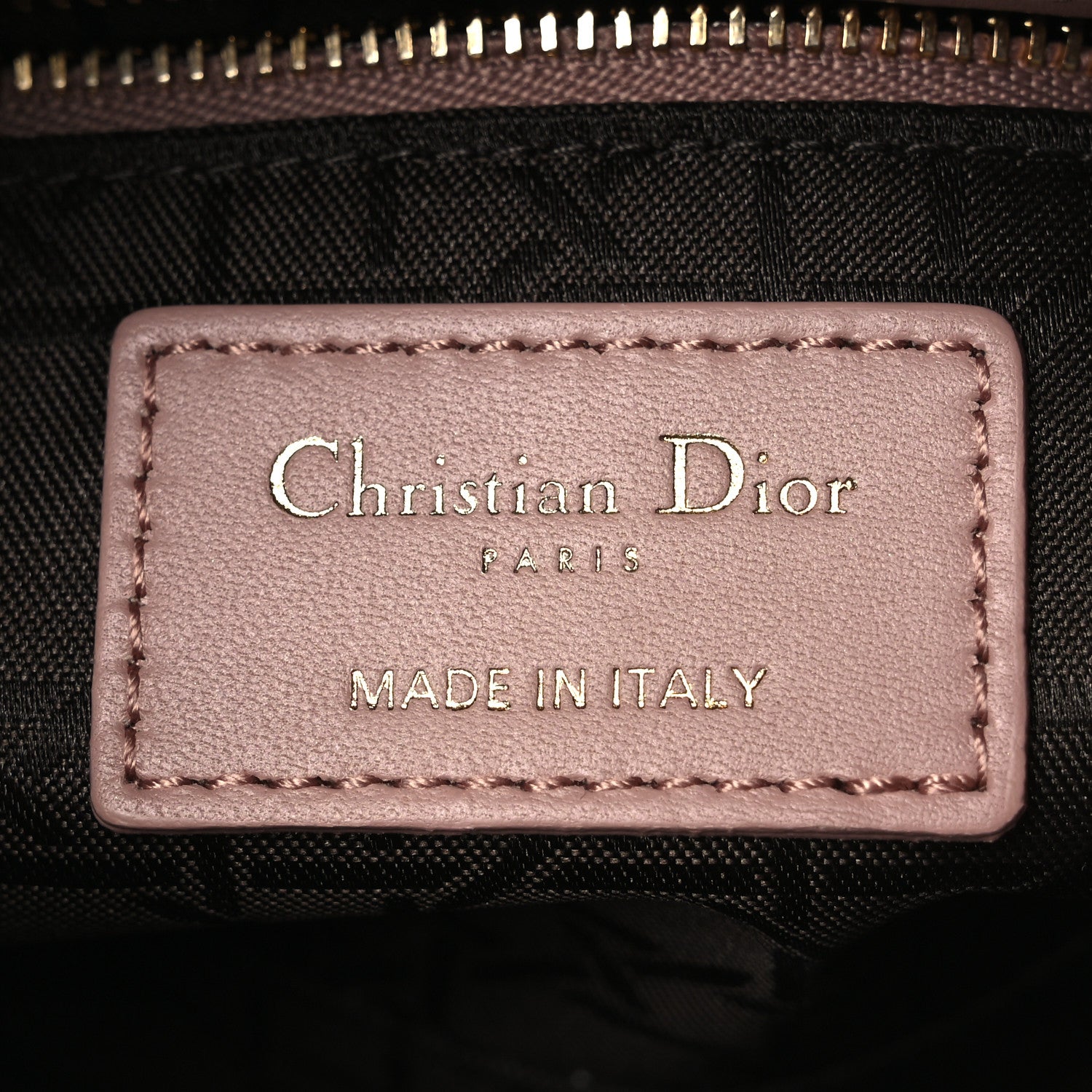Lambskin Cannage Mini Lady Dior Blush