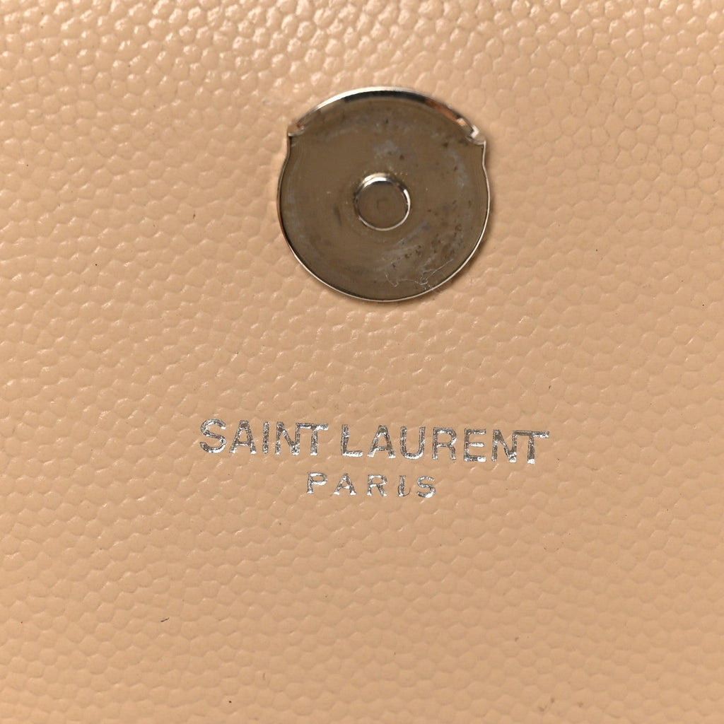 Grain De Poudre Medium Monogram Kate Satchel Sable Beige