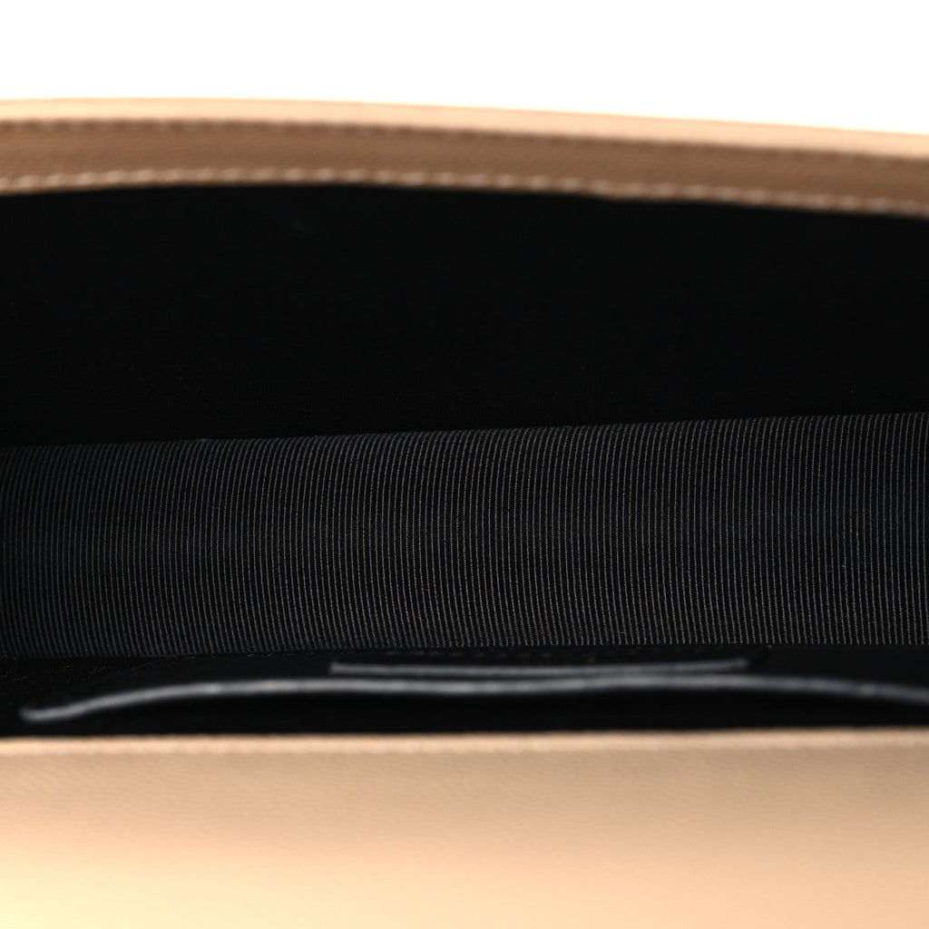 Grain De Poudre Classic Kate Monogram Clutch Nude Powder
