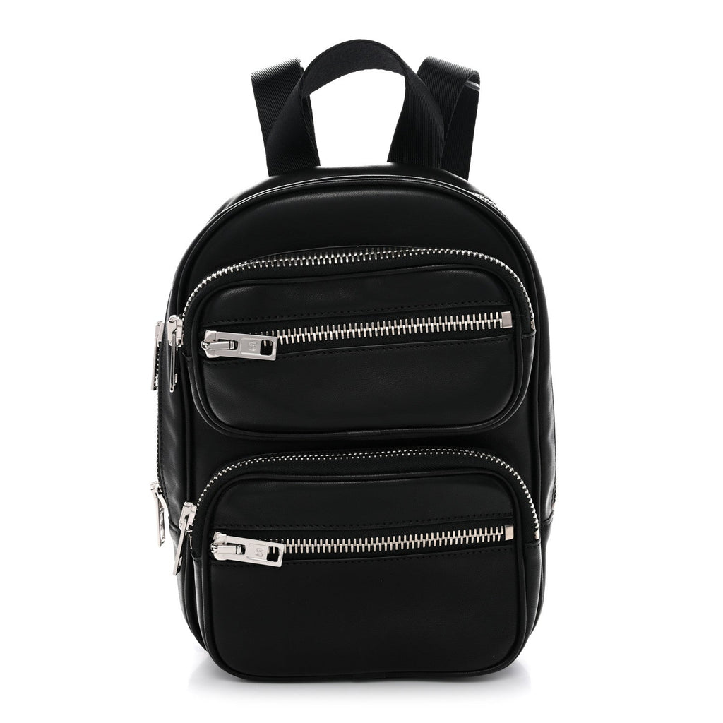 Lambskin Medium Attica Backpack Black