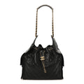 Caviar Quilted Medium Chanel 25 Handbag Black