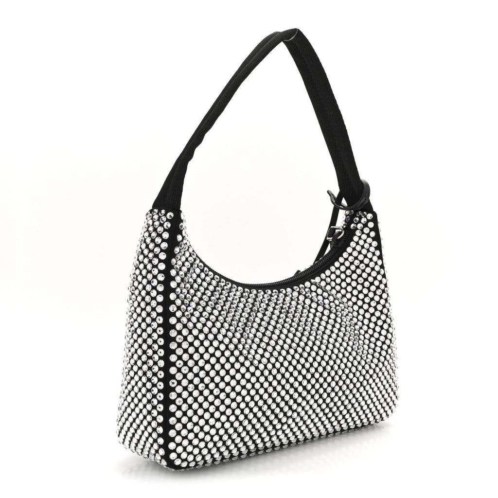 Satin Crystal Mini Re-Edition 2000 Bag Cristal