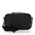 Grain De Poudre Matelasse Monochrome Monogram Mini Lou Camera Bag Black