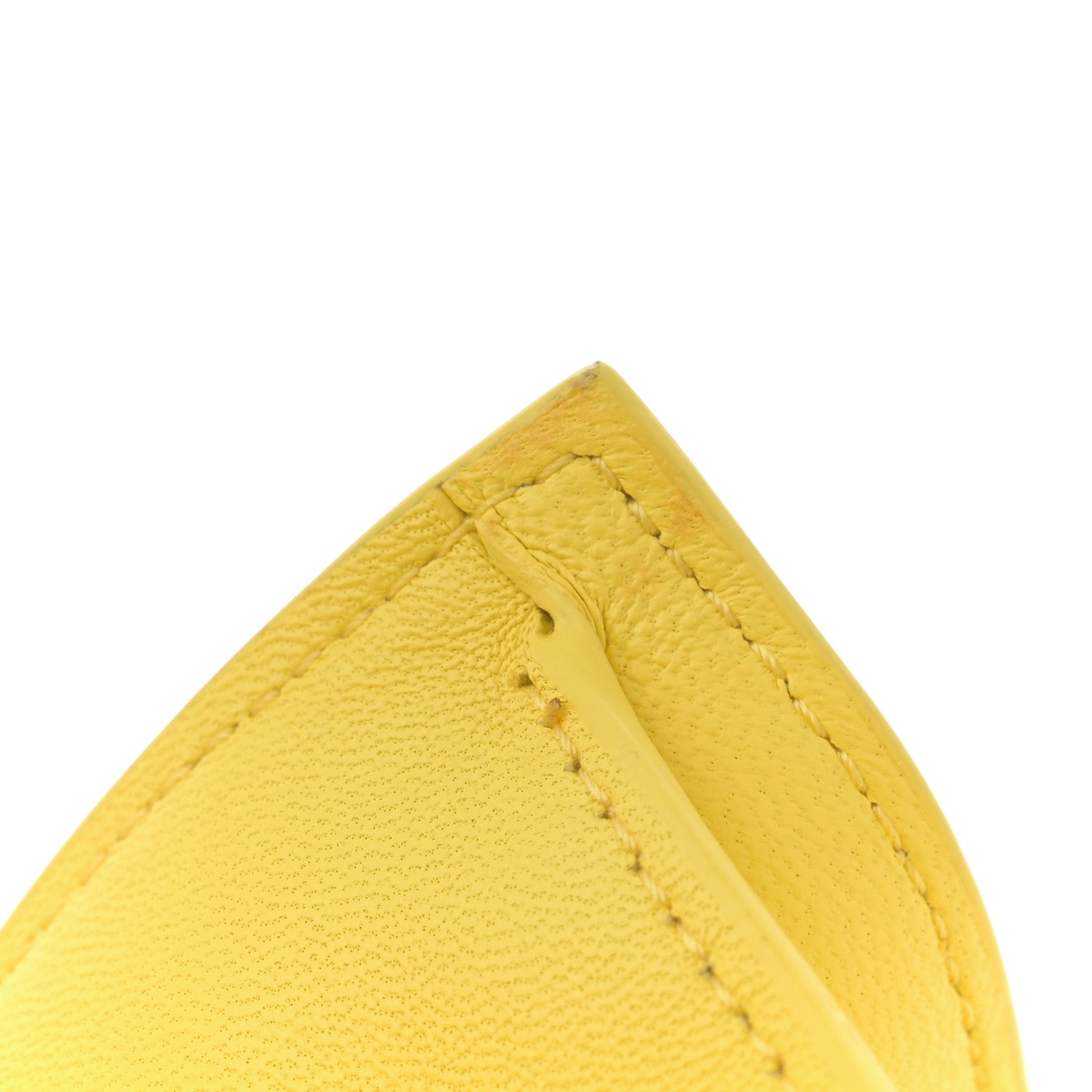 Smooth Calfskin La Petite Pochette Rond Carre Yellow