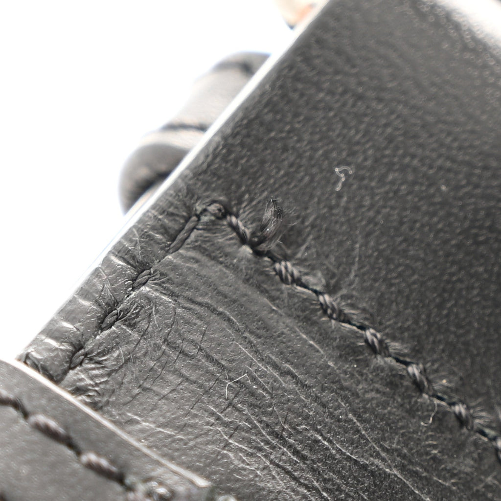 Suede Calfskin Aliosha Messenger Cappuccino Black
