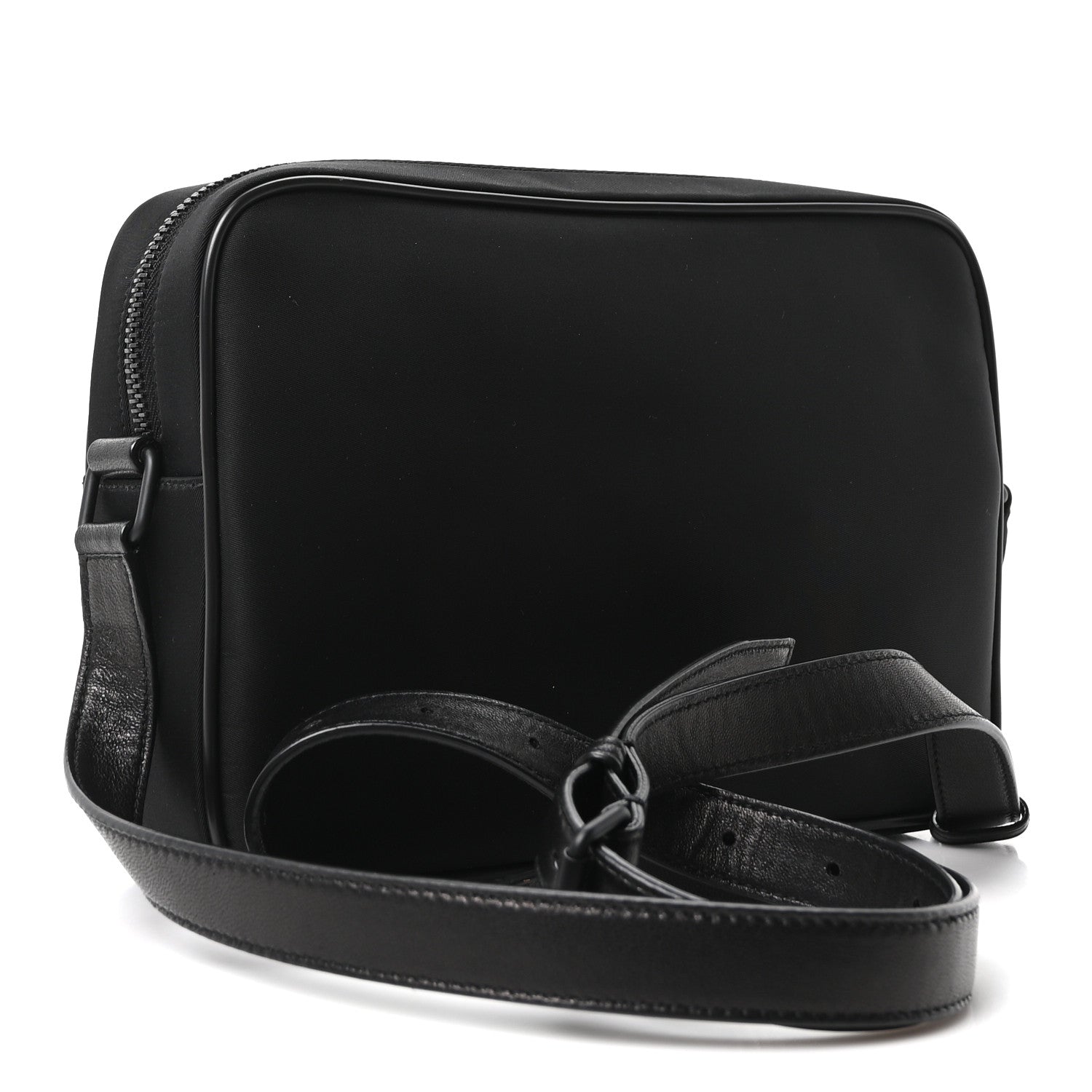 Lambskin Nylon Camp Camera Bag Black
