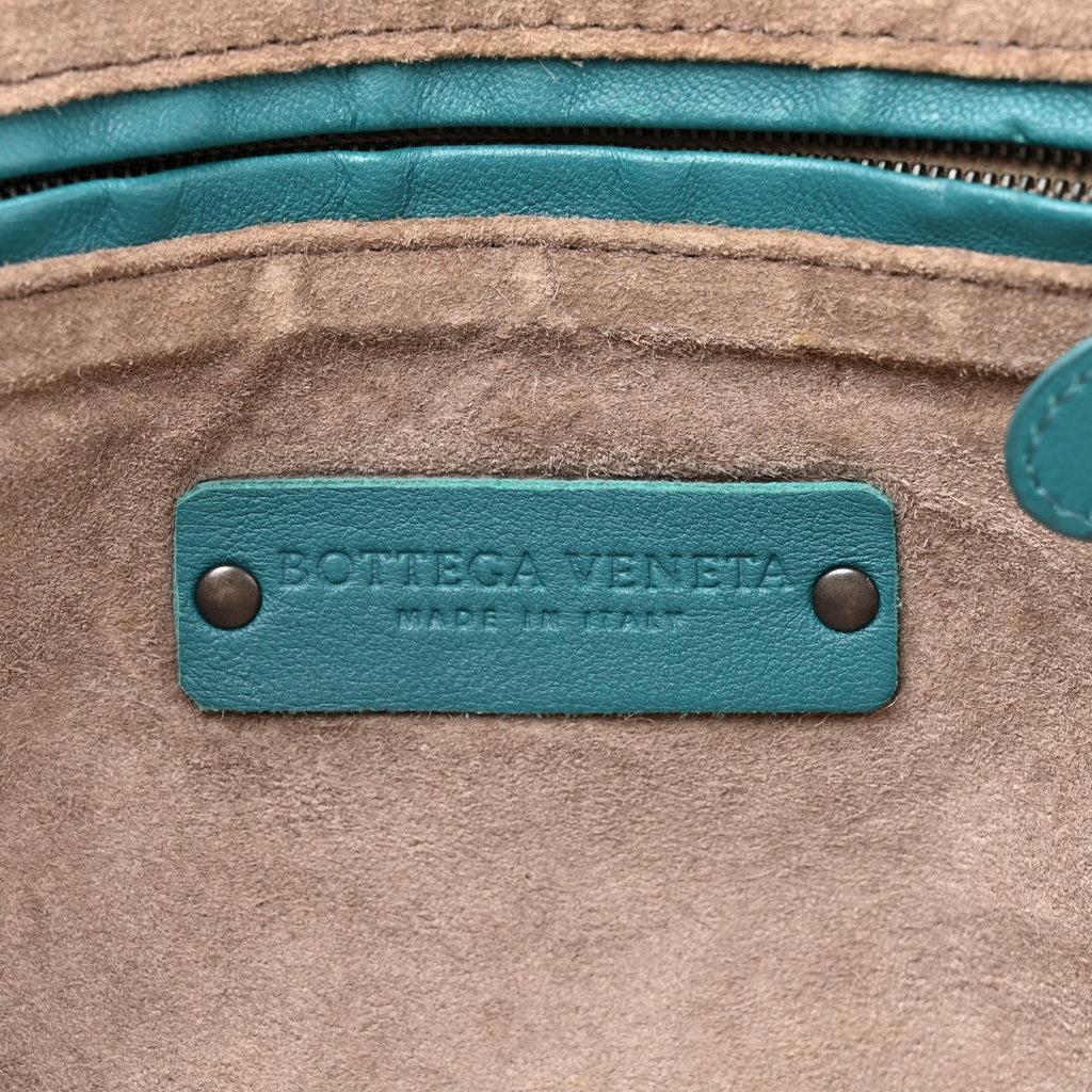 Nappa Intrecciato Nodini Crossbody Messenger Mallard