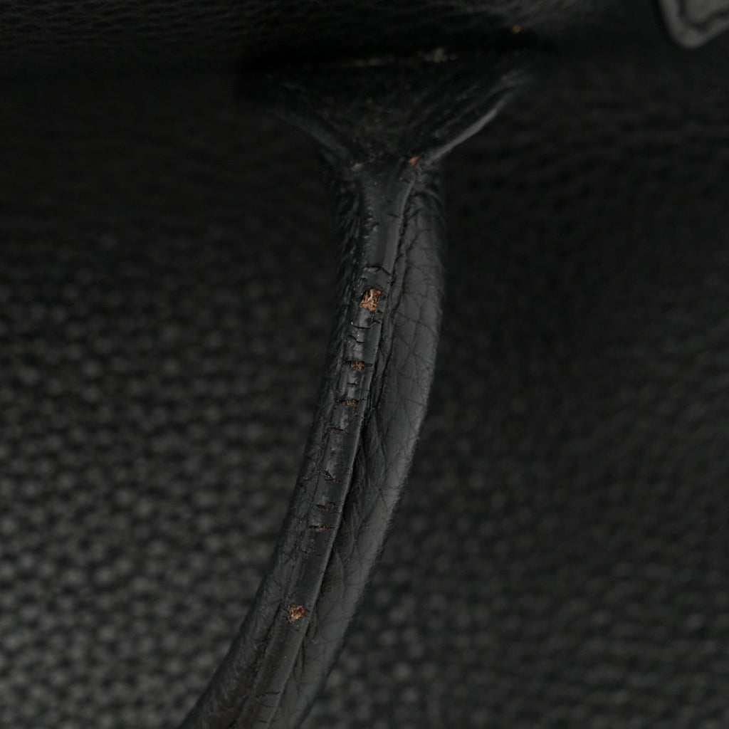 Grained Calfskin Baby Sac De Jour Souple Black