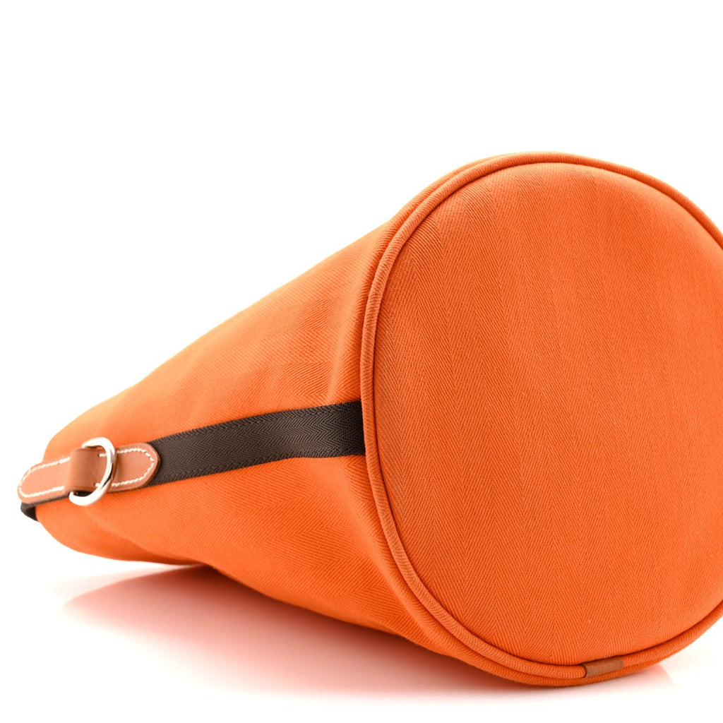 Toile Natural Barenia Sac De Pansage Grooming Bag Orange Kaki