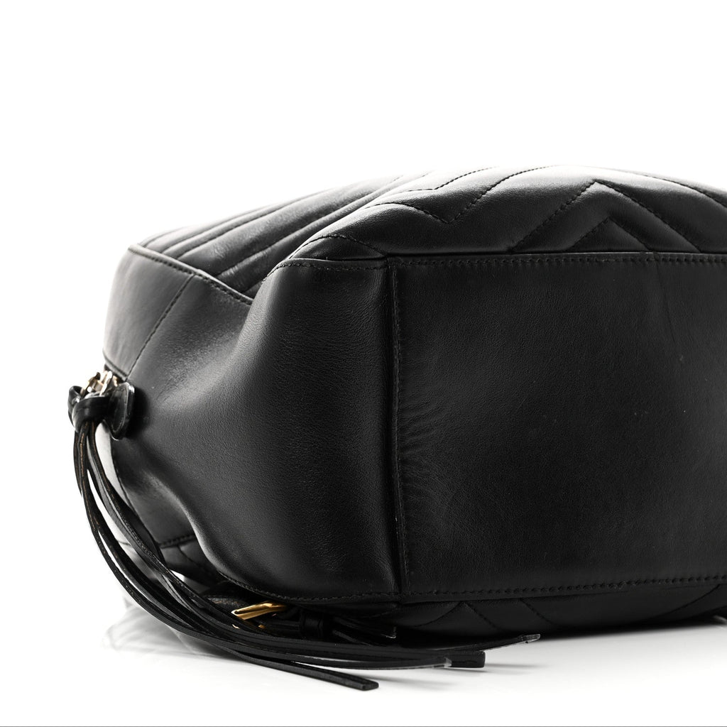 Calfskin Matelasse GG Marmont Dome Backpack Black