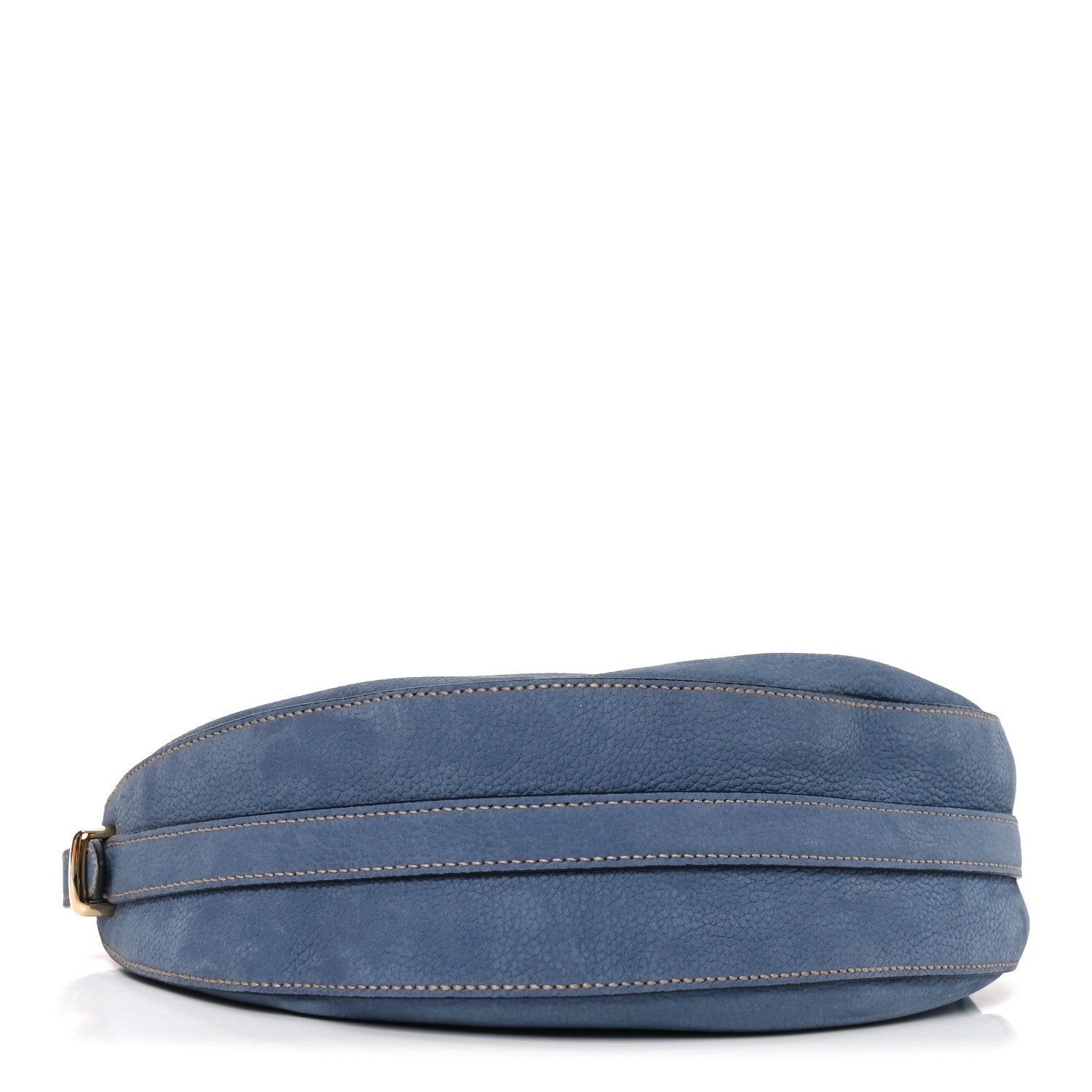 Nubuck Small Arque Shoulder Bag Aviation Blue