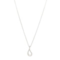 Sterling Silver Elsa Peretti Open Tear Drop Pendant Necklace