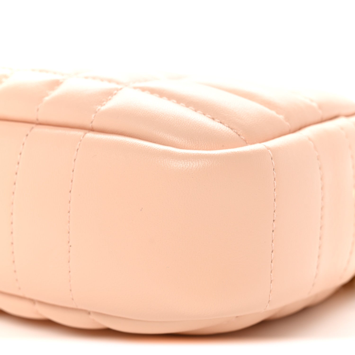 Lambskin Quilted Mini Lola Camera Bag Peach Pink