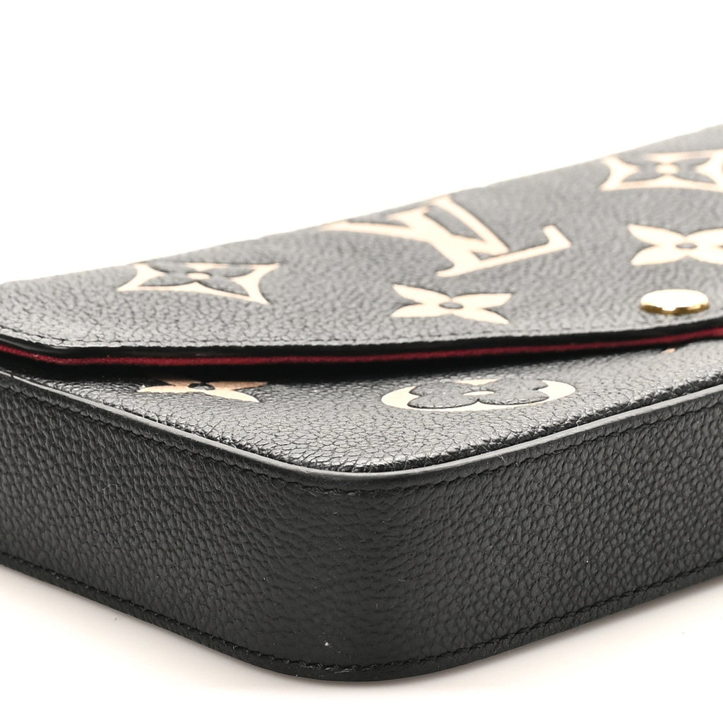 Empreinte Monogram Giant Felicie Pochette Black Beige