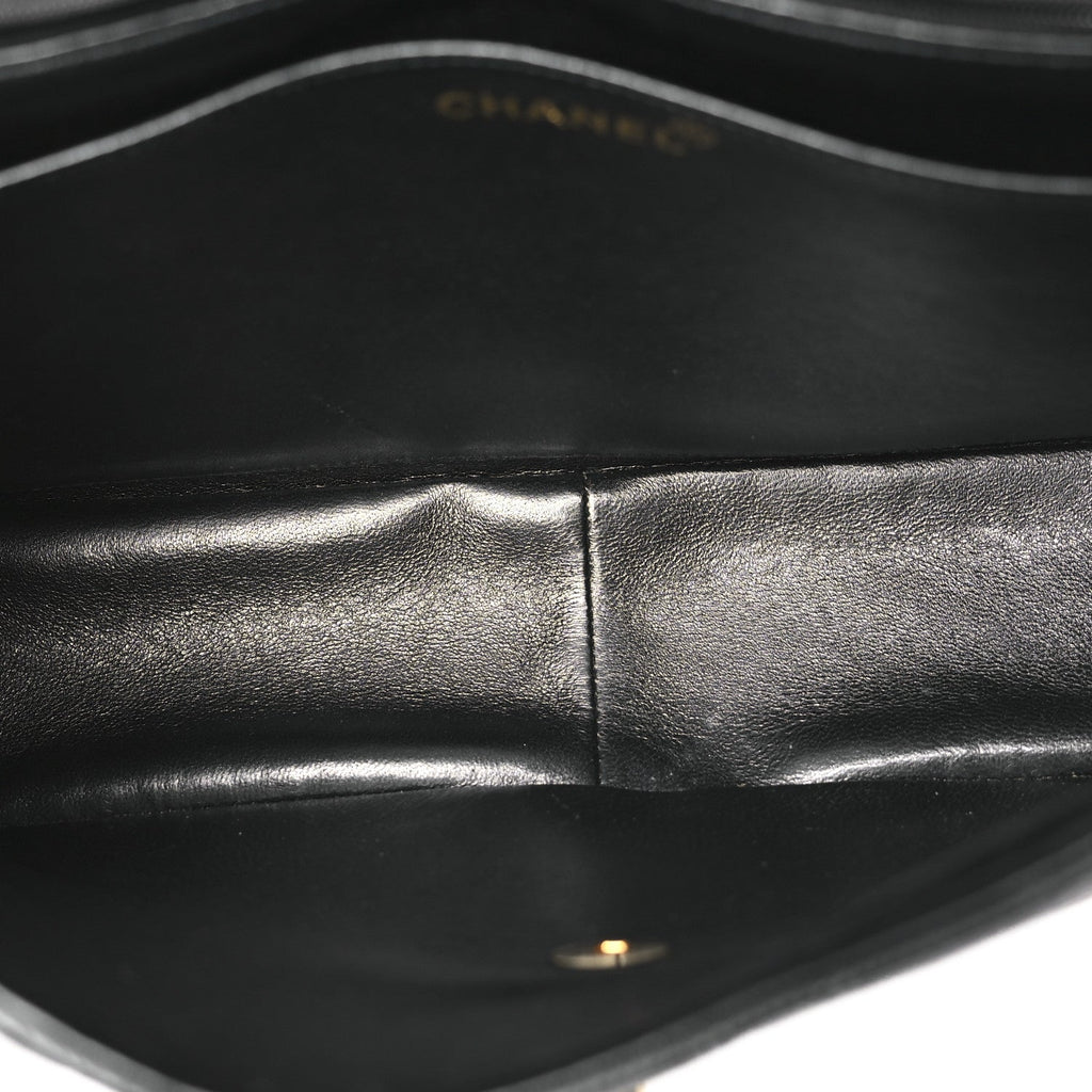 Caviar Jumbo Single Flap Black