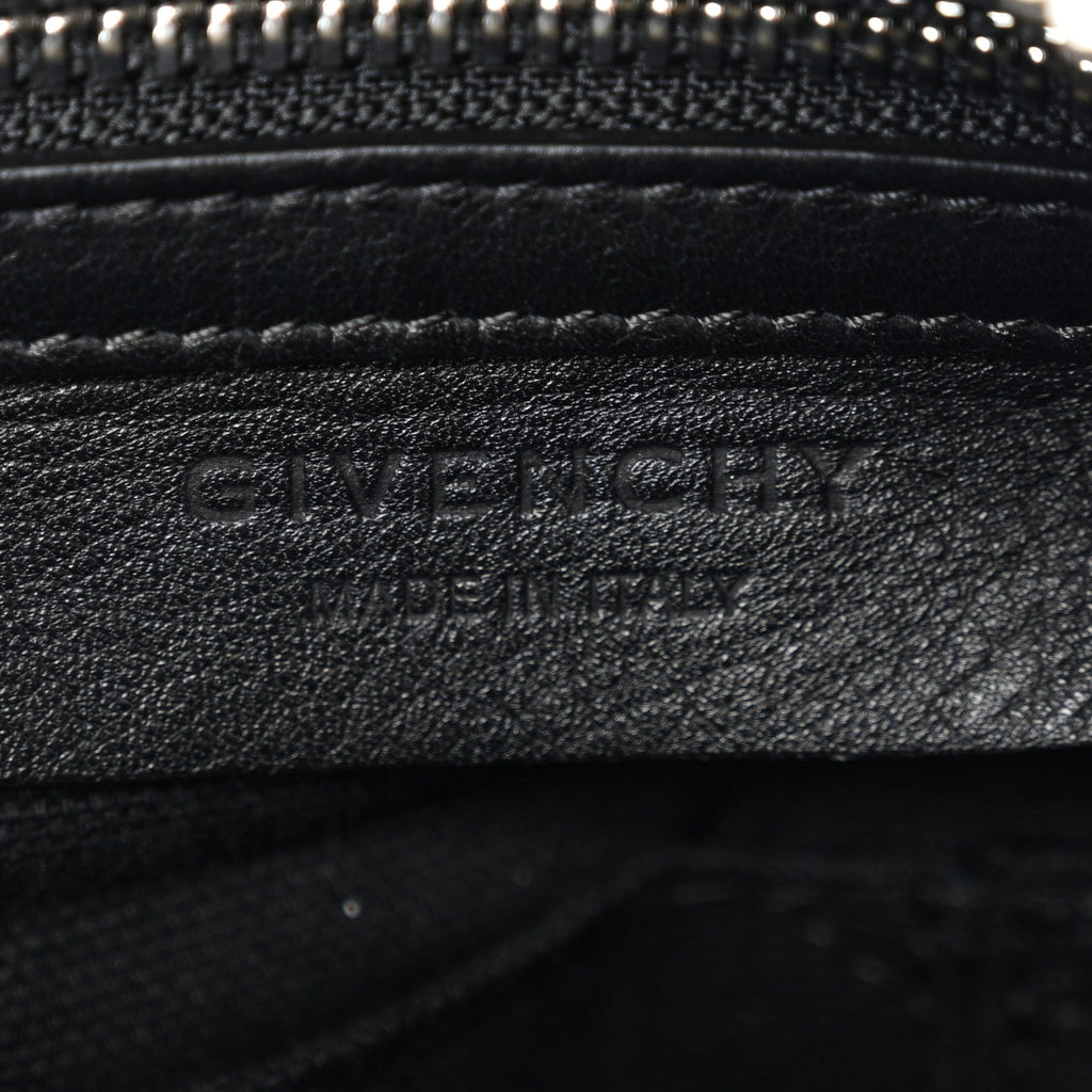 Sugar Goatskin Velvet Logo Small Pandora Black