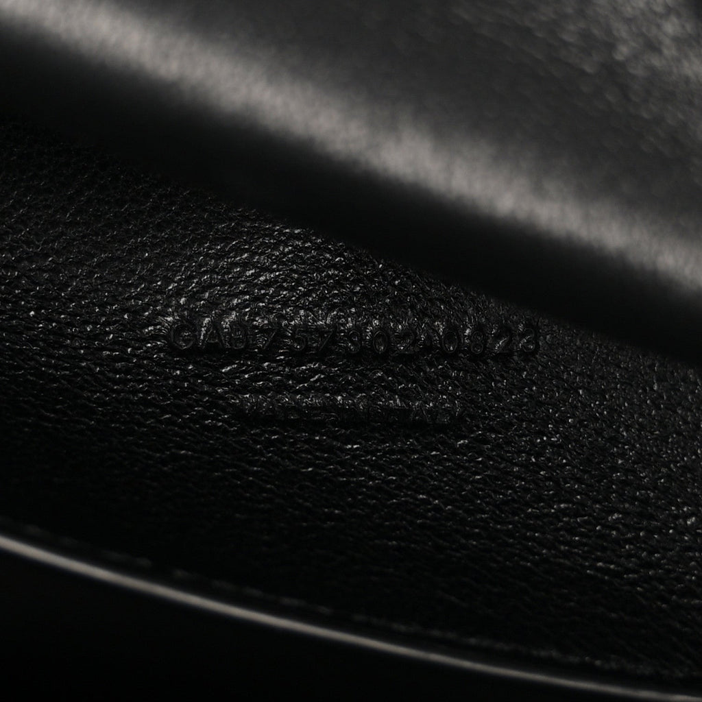 Smooth Calfskin Manhattan North South Shopper Tote Black