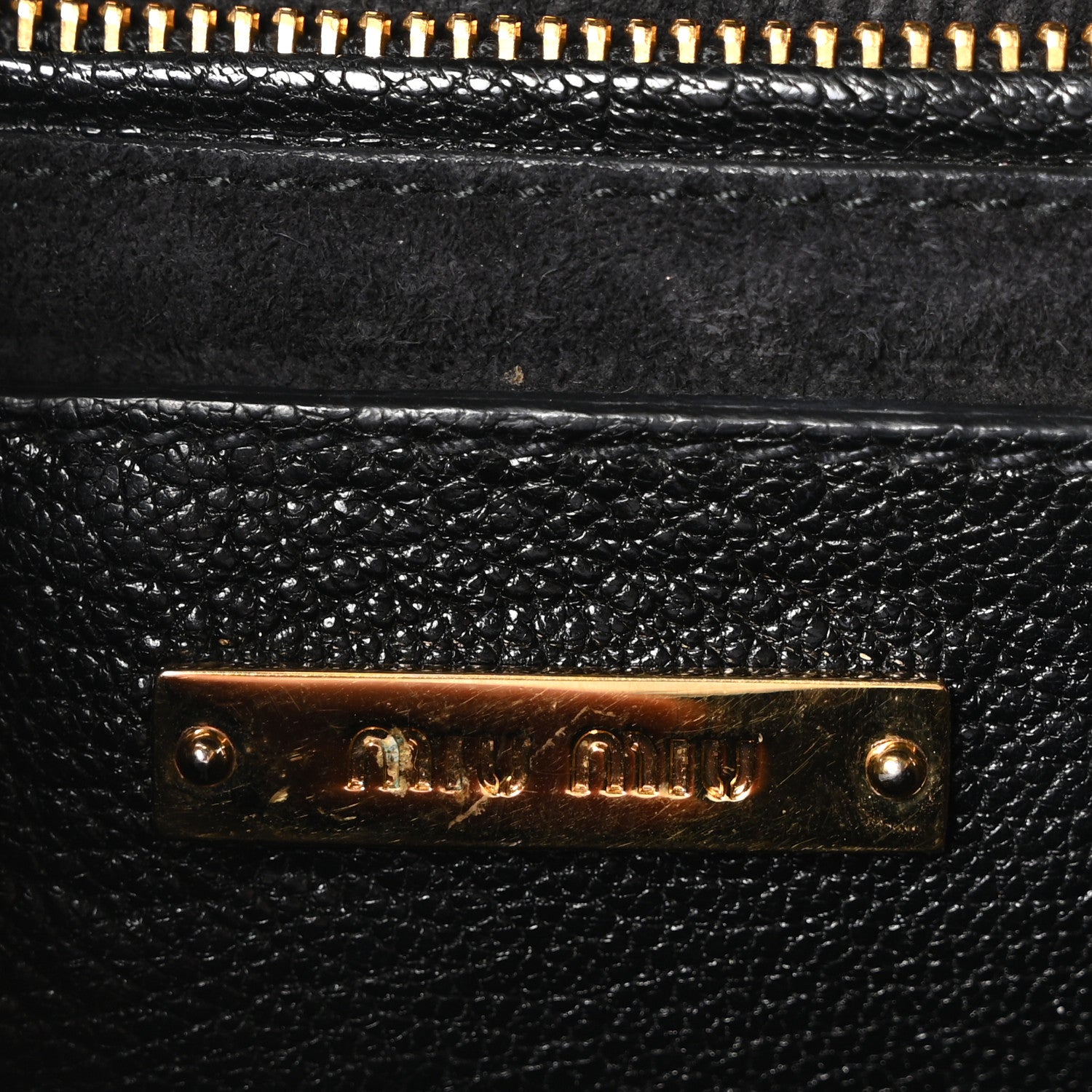 Goatskin Madras Crossbody Bag Black