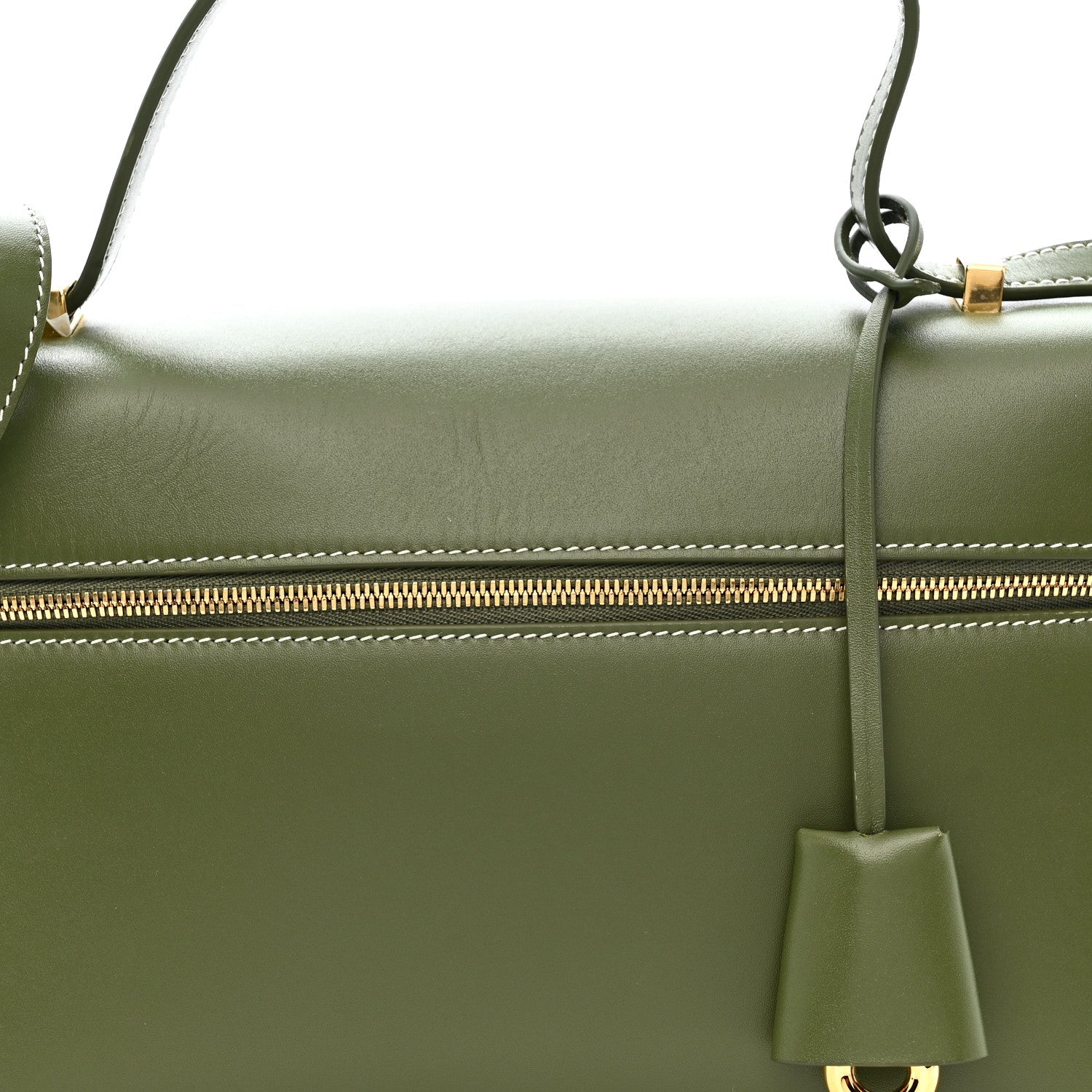Saddle Calfskin Extra Bag L27 Dark Lichen