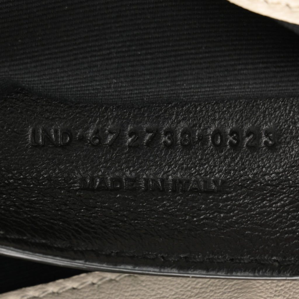 Lambskin Quilted Monogram Mini Nolita Crema Soft