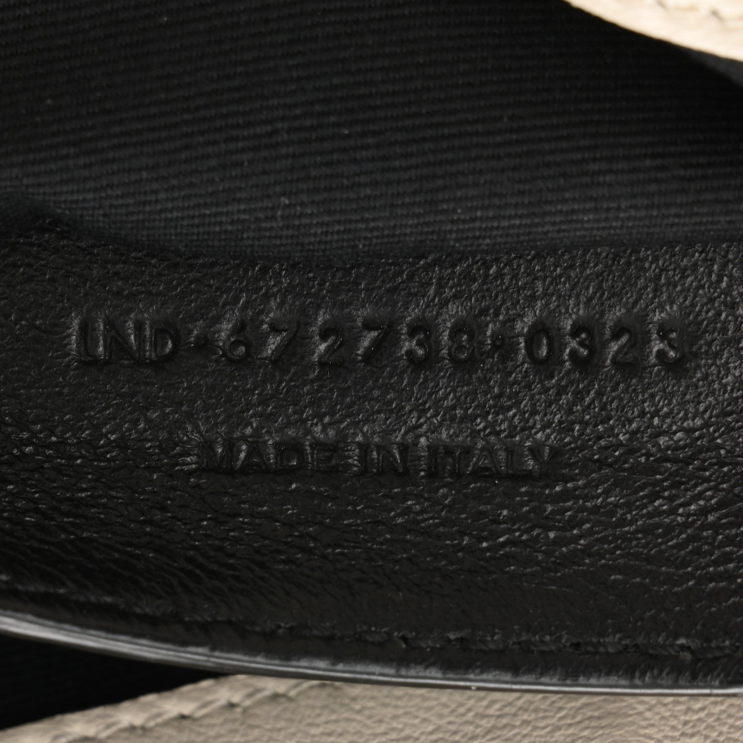 Lambskin Quilted Monogram Mini Nolita Crema Soft
