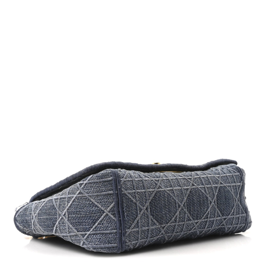 Denim Cannage Small Caro Bag Blue