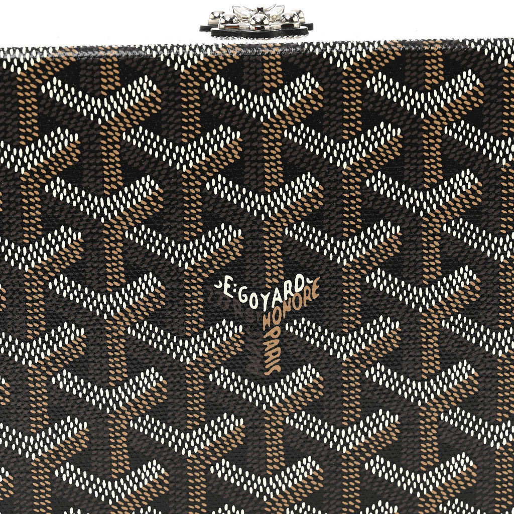 Goyardine Minaudiere Trunk Bag Black