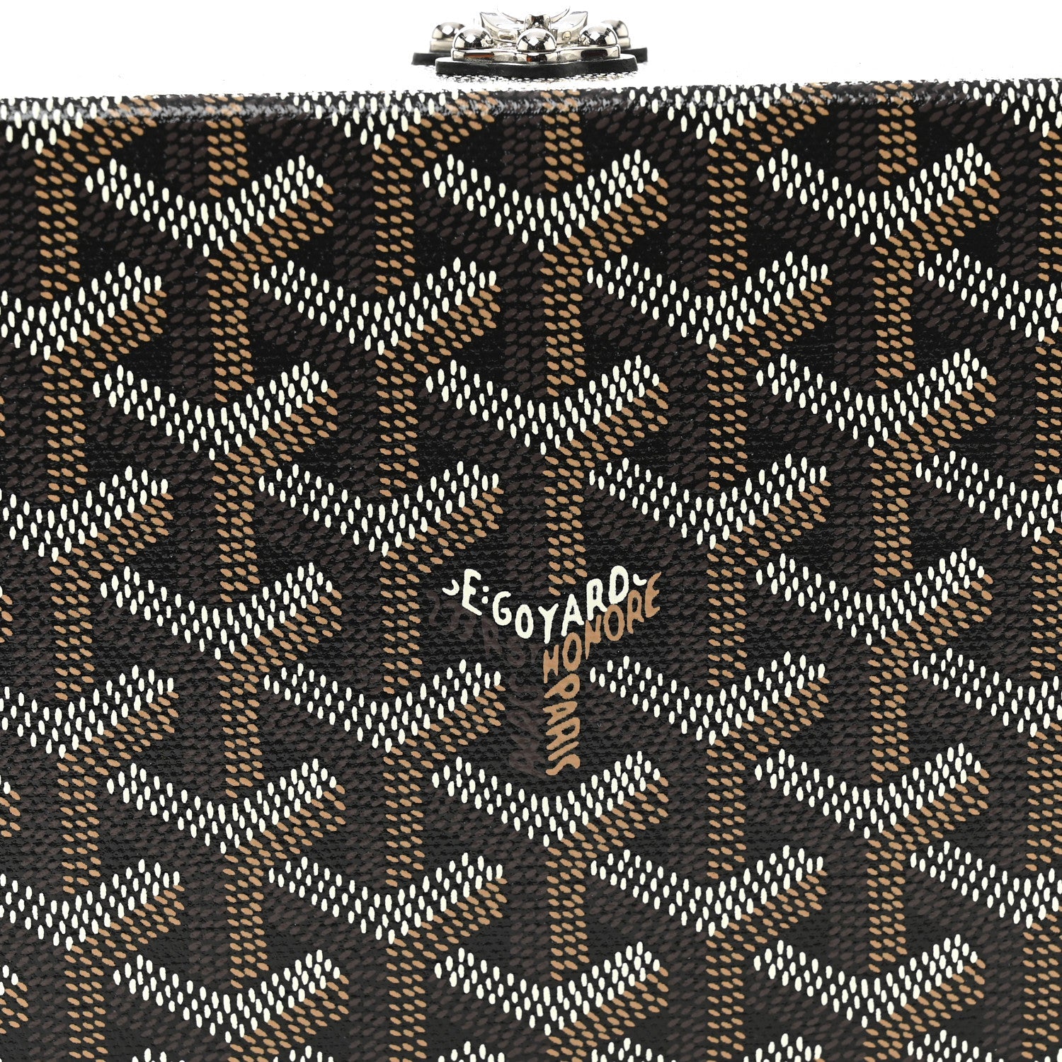 Goyardine Minaudiere Trunk Bag Black