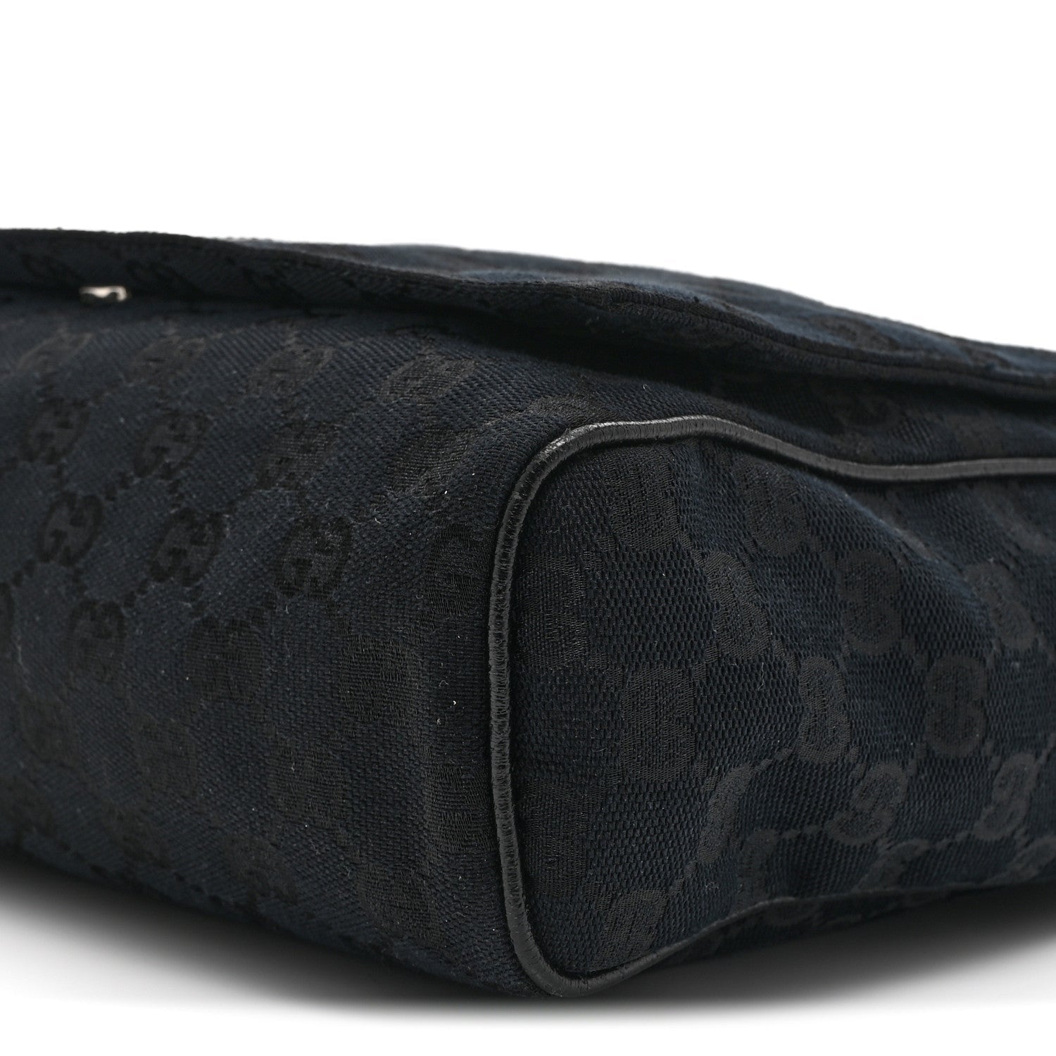 Monogram Small Flap Messenger Bag Black