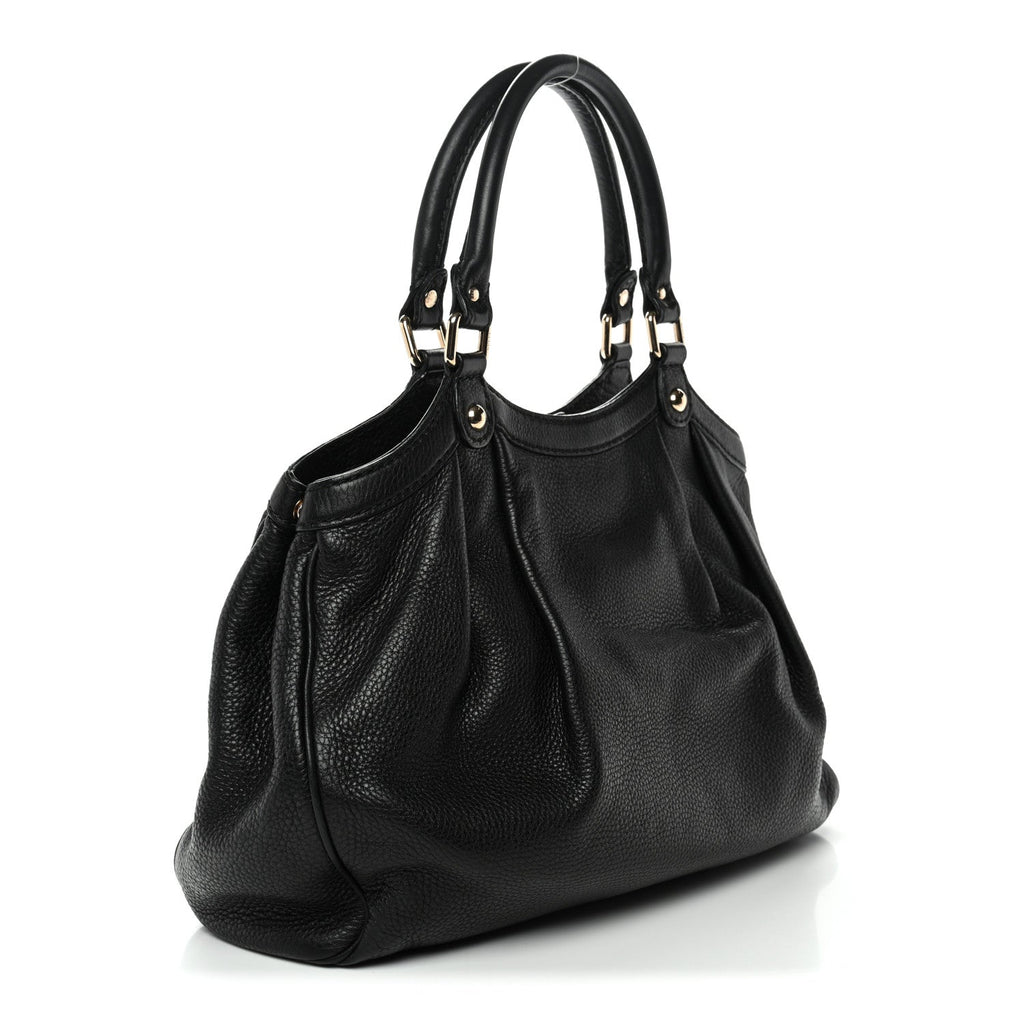 Calfskin Medium Sukey Tote  Black