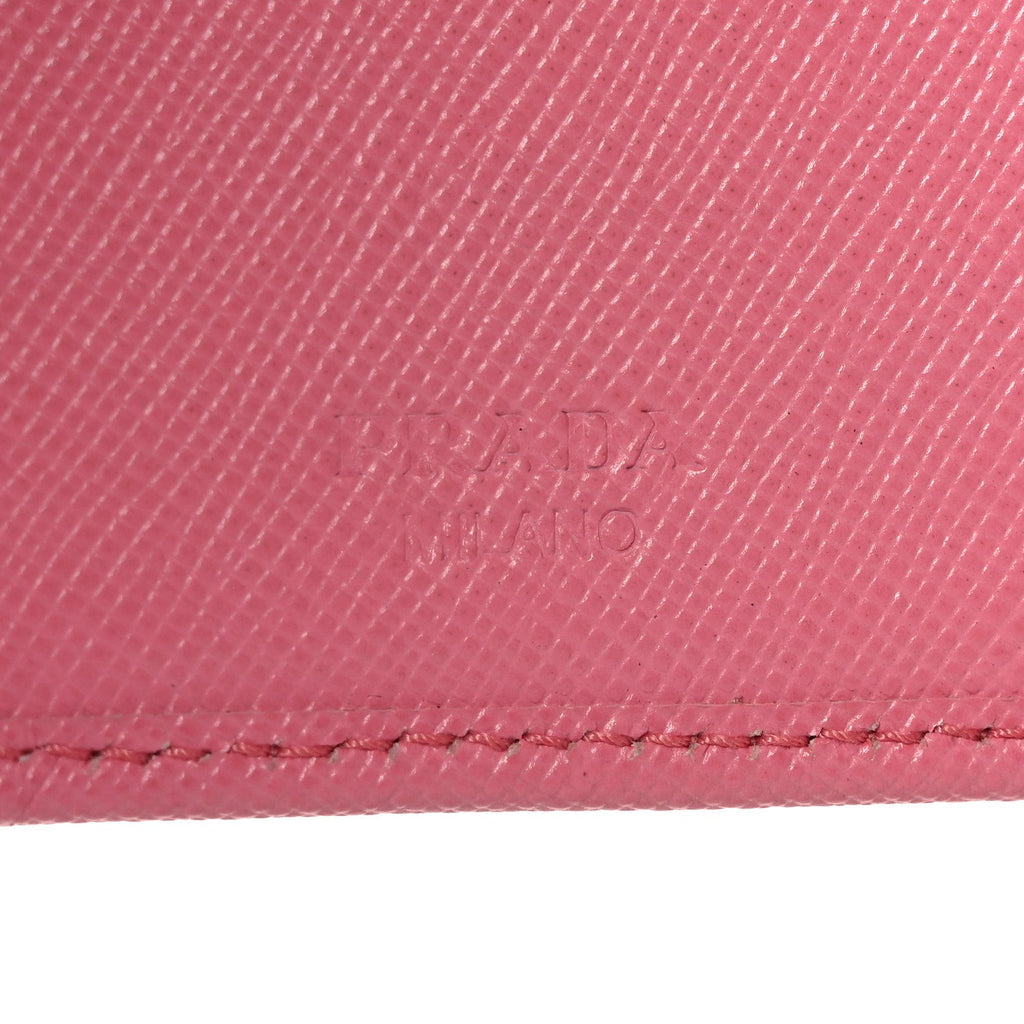 Saffiano Metal Compact Wallet Peonia Petalo