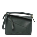 Calfskin Mini Puzzle Edge Bag Vintage Khaki