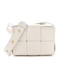 Lambskin Maxi Intreccio Candy Cassette Crossbody Bag Chalk