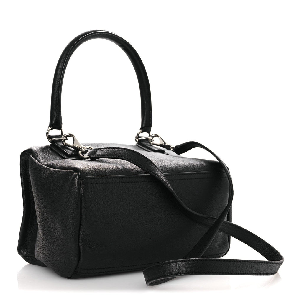 Sugar Goatskin Small Pandora Black