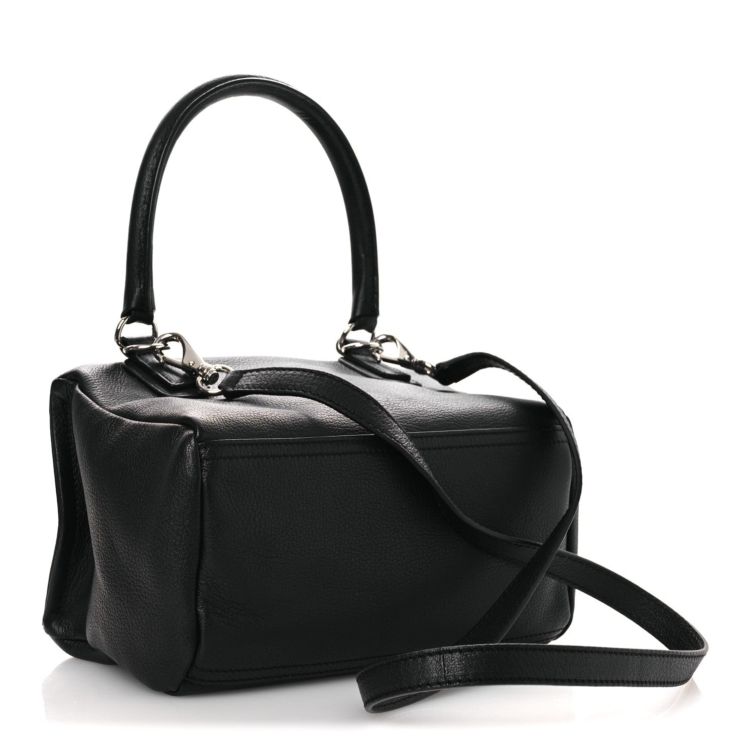 Sugar Goatskin Small Pandora Black