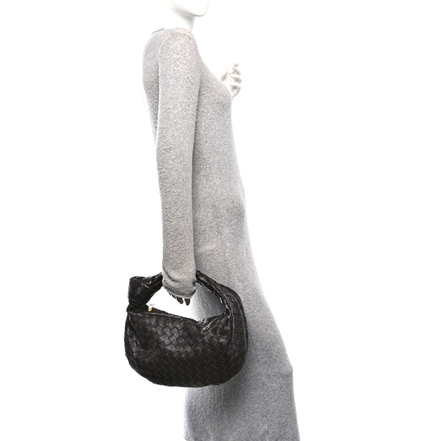 Nappa Intrecciato Teen Jodie Hobo Fondant