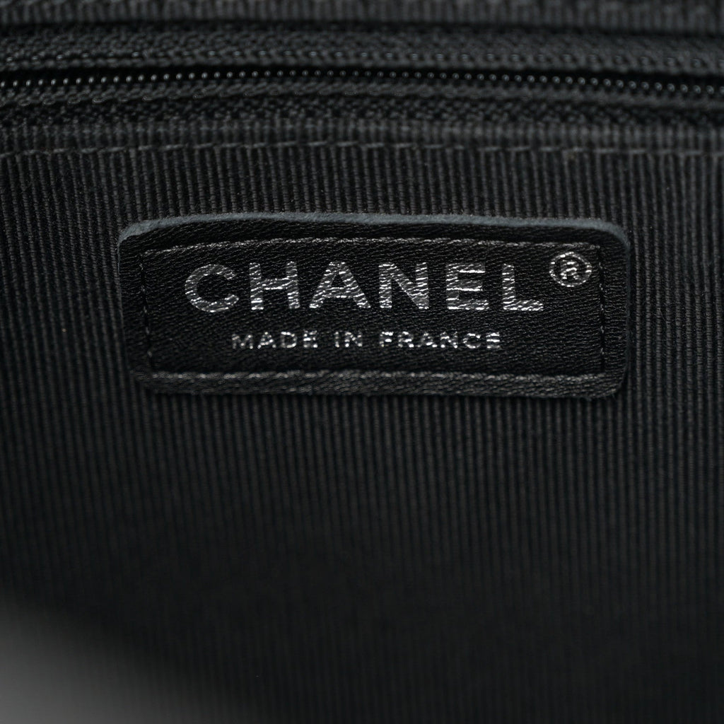 Tweed Patchwork Tote Black