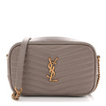 Calfskin Matelasse Monogram Mini Lou Camera Bag Taupe