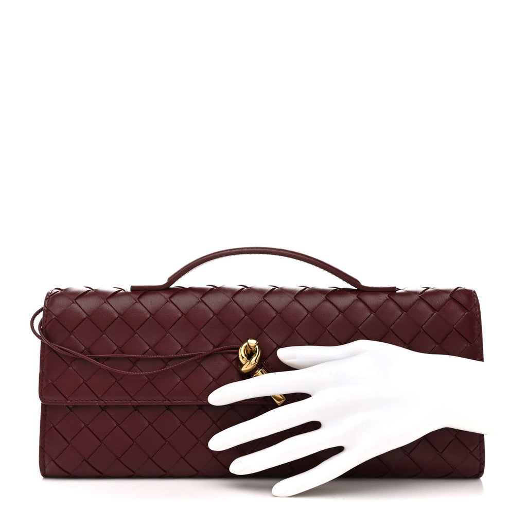 Nappa Intrecciato Long Andiamo Top Handle Clutch Barolo