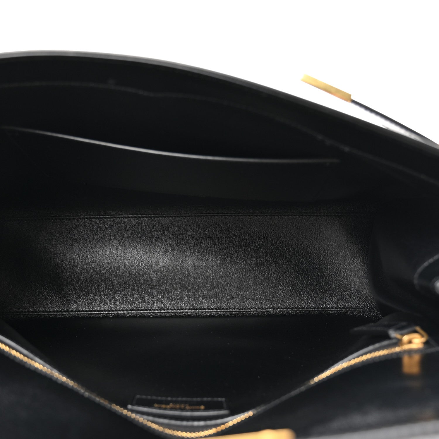 Smooth Calfskin Manhattan Top Handle Black